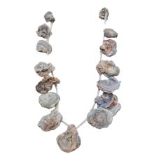 DRUSY AGATE PINK FAN STICK